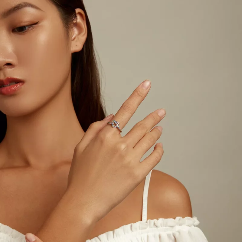 (afbeelding voor) Pandora Stijl Geknoopt Hart Ring - SCR790 - Bekijken 6