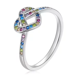 (afbeelding voor) Pandora Stijl Geknoopt Hart Ring - SCR790