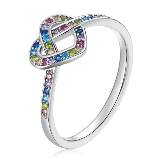 (afbeelding voor) Pandora Stijl Geknoopt Hart Ring - SCR790