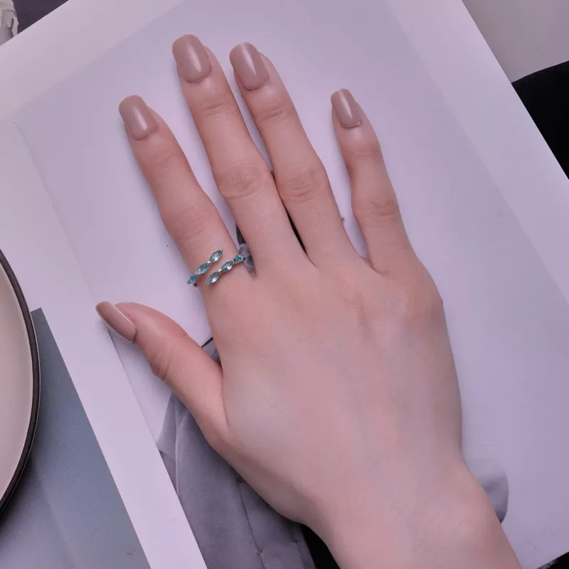 (afbeelding voor) Pandora Stijl Groene Ring - BSR415 - Bekijken 5