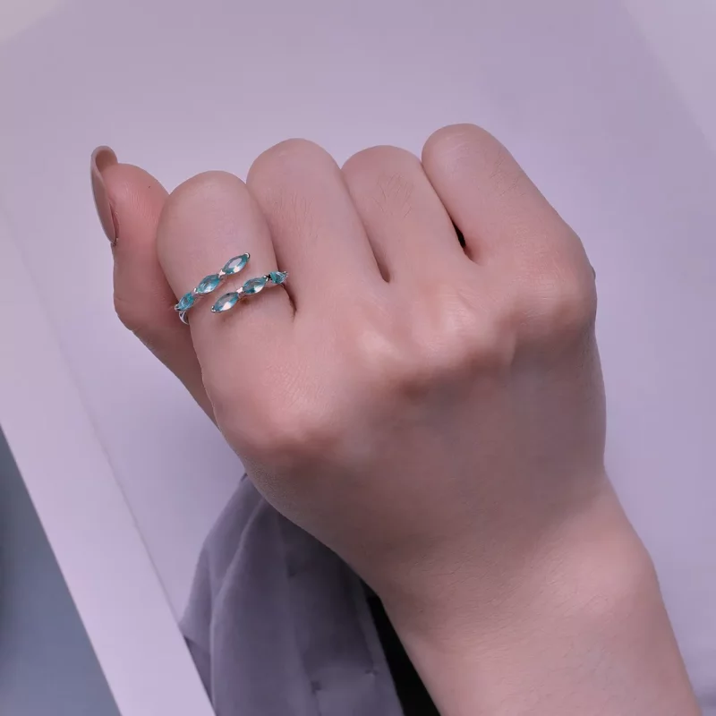 (afbeelding voor) Pandora Stijl Groene Ring - BSR415 - Bekijken 7