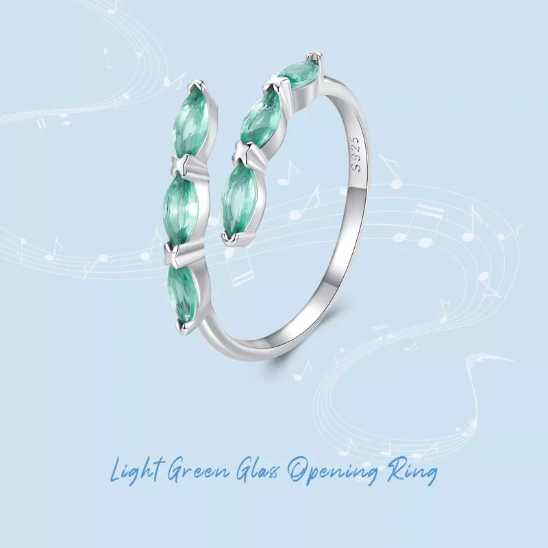 (afbeelding voor) Pandora Stijl Groene Ring - BSR415 - Bekijken 8
