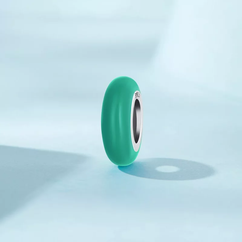 (afbeelding voor) Pandora-stijl Groene Spacer - SCC1450-TQ - Bekijken 2