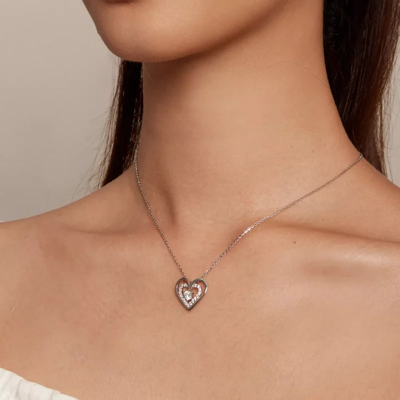 (afbeelding voor) Pandora-stijl Hart Halsketting - BSN342 - Bekijken 6