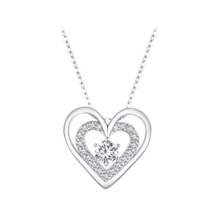 Pandora-stijl Hart Halsketting - BSN342 (afbeelding voor) Pandora-stijl Hart Halsketting - BSN342