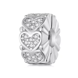 Pandora Stijl Hart Spacer - BSC885 (afbeelding voor) Pandora Stijl Hart Spacer - BSC885