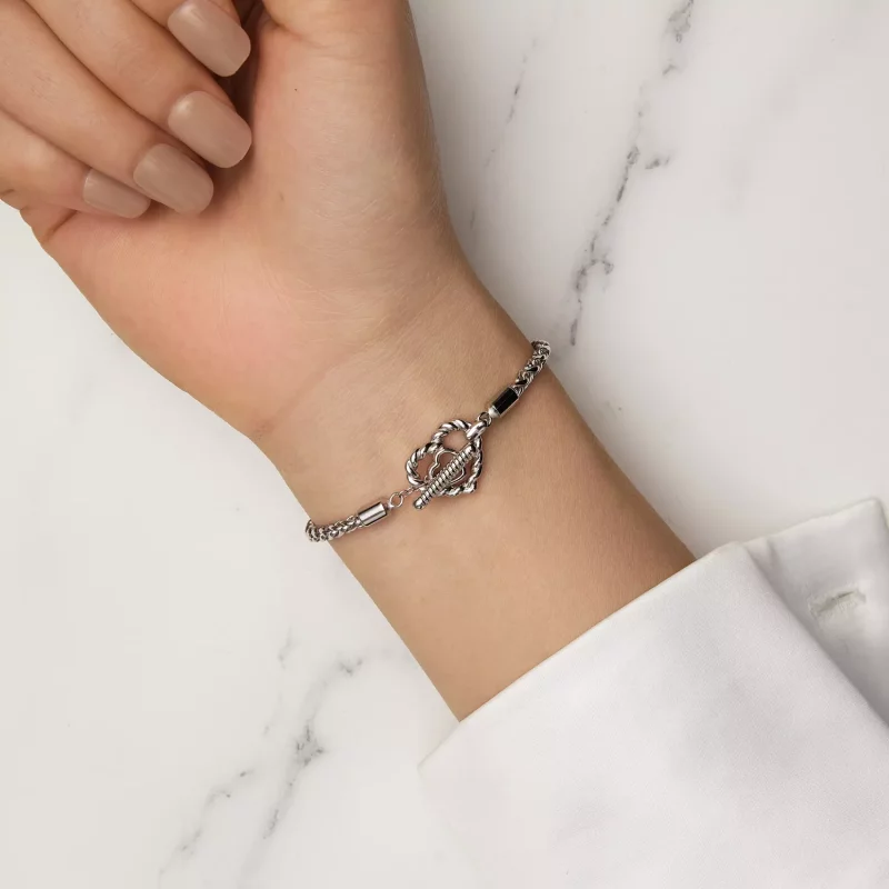 (afbeelding voor) Pandora-stijl hart T-staaf armband - BSB132 - Bekijken 7