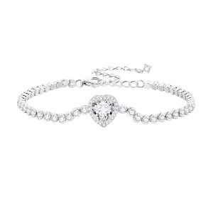Pandora-stijl Hart Tennis Armband - BSB098 (afbeelding voor) Pandora-stijl Hart Tennis Armband - BSB098