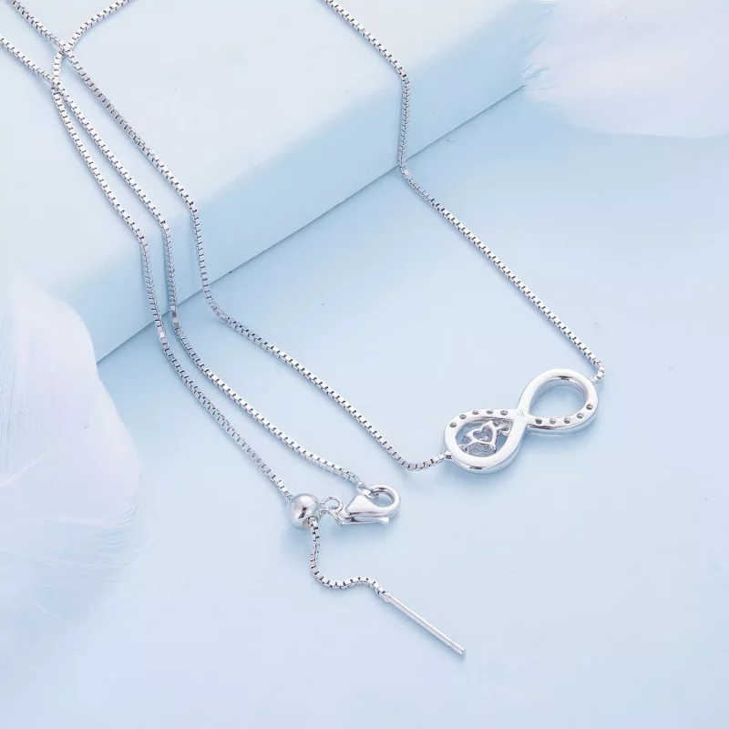 (afbeelding voor) Pandora Stijl Infinity Ketting - BSN276 - Bekijken 4