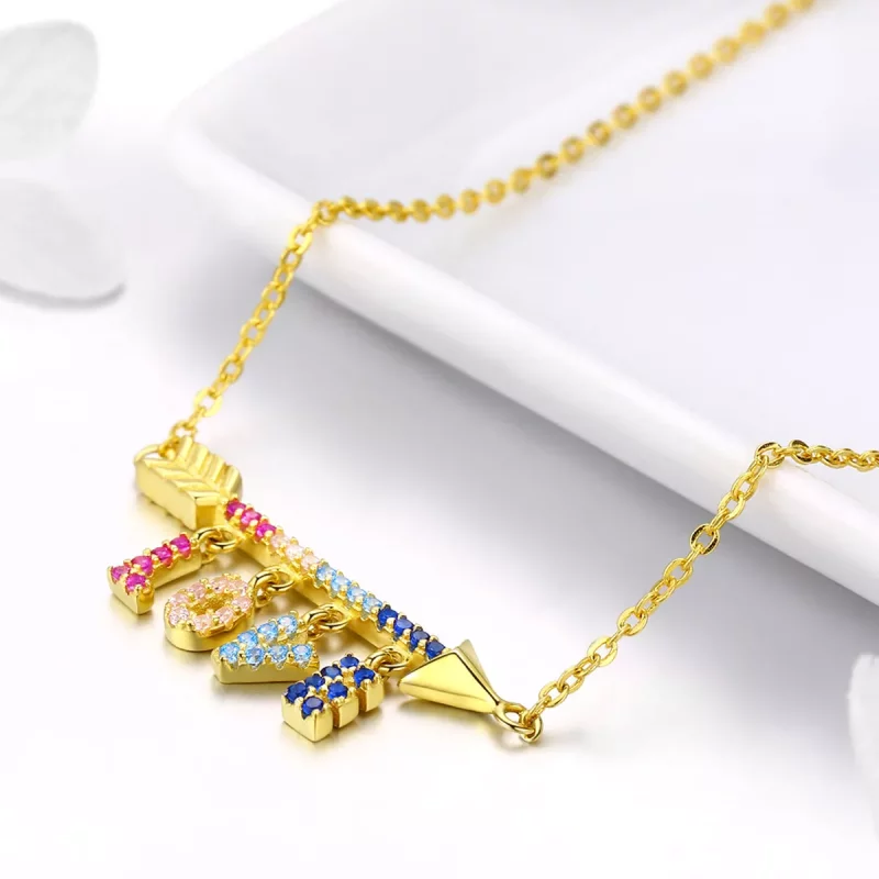 (afbeelding voor) Pandora Stijl Initiaal Ketting - BSN011 - Bekijken 3
