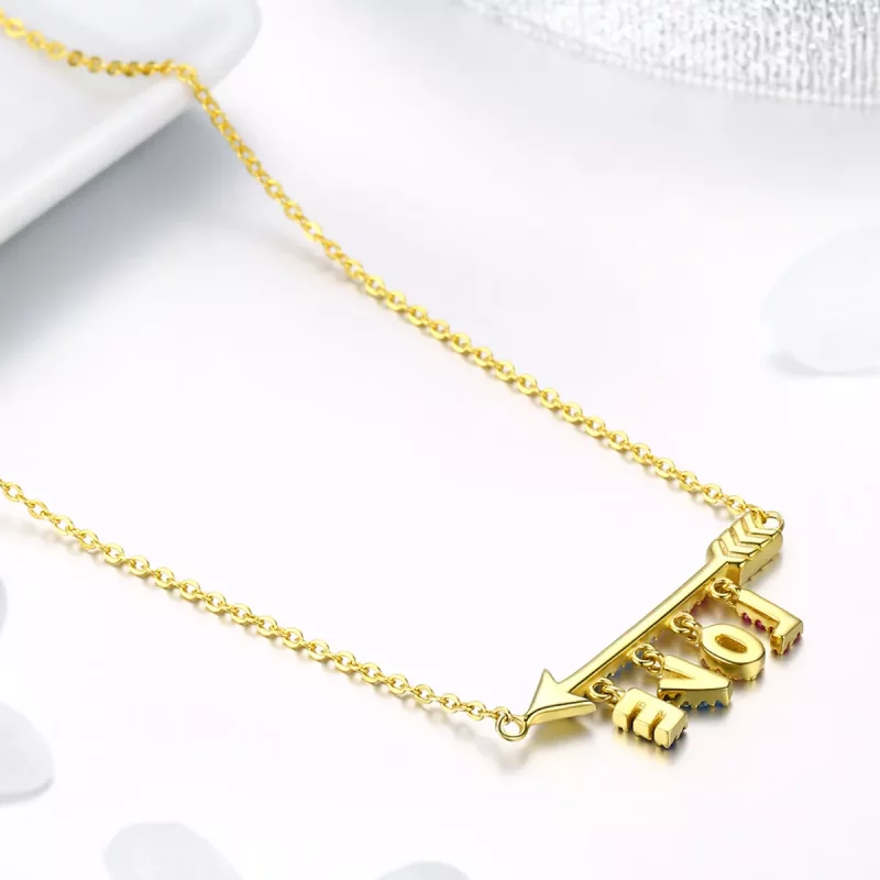 (afbeelding voor) Pandora Stijl Initiaal Ketting - BSN011 - Bekijken 4