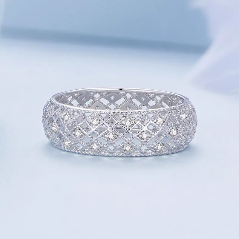 (afbeelding voor) Pandora Stijl Jubileum Band Ring - BSR333 - Bekijken 3
