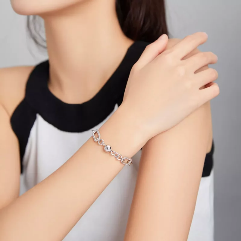 (afbeelding voor) Pandora-stijl Ketting Armband - BSB059 - Bekijken 7