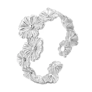 (afbeelding voor) Pandora-stijl Klassieke Daisy Bloem Band Ring - BSR382