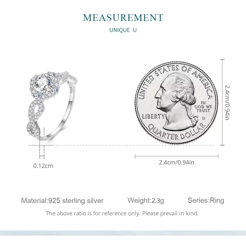 (afbeelding voor) Pandora Stijl Klassieke Elegantie Ring heldere Cz - BSR352 - Bekijken 8
