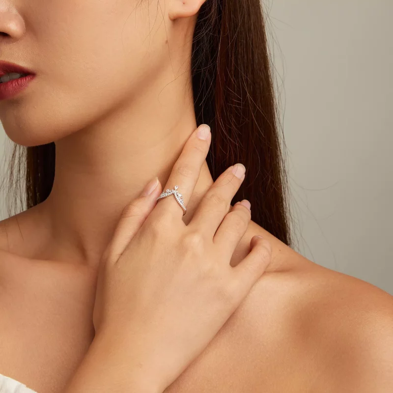 (afbeelding voor) Pandora Stijl Kroon Ring - BSR296 - Bekijken 6
