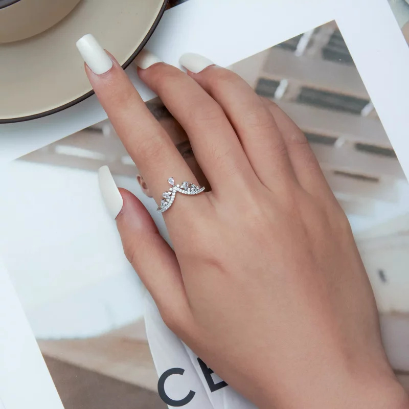 (afbeelding voor) Pandora Stijl Kroon Ring - BSR296 - Bekijken 7