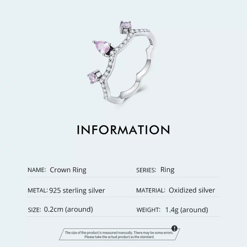 (afbeelding voor) Pandora Stijl Kroonring Zilver - SCR888 - Bekijken 4