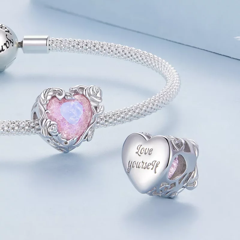 (afbeelding voor) Pandora Stijl Liefde Hart Bedel - BSC836 - Bekijken 4