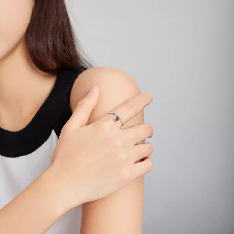 (afbeelding voor) Pandora Stijl Liefdes Hangslot Ring - SCR703 - Bekijken 6