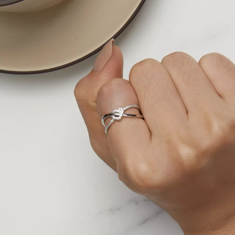 (afbeelding voor) Pandora Stijl Liefdesknoop Ring - BSR464 - Bekijken 6
