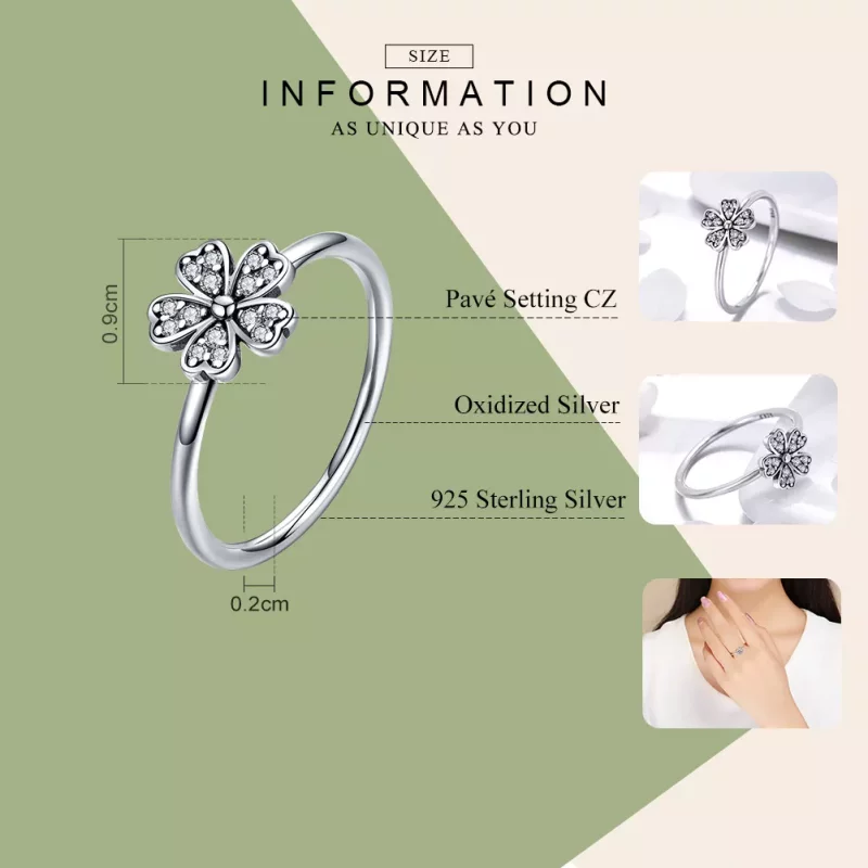 (afbeelding voor) Pandora Stijl Madeliefje Ring Zilver - SCR398 - Bekijken 4