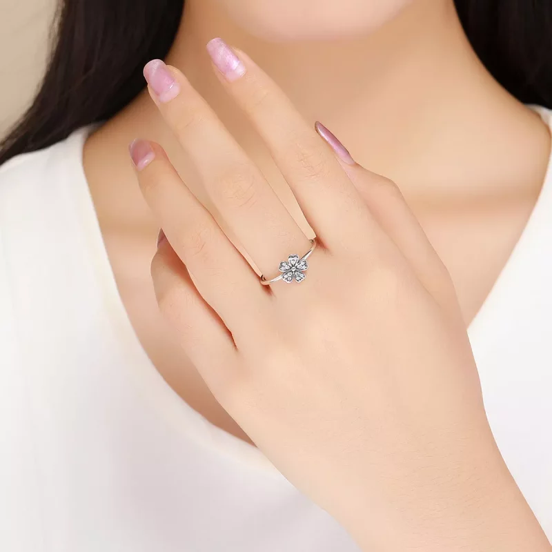 (afbeelding voor) Pandora Stijl Madeliefje Ring Zilver - SCR398 - Bekijken 5