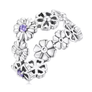 Pandora Stijl Madeliefjes Ketting Ring - SCR873 (afbeelding voor) Pandora Stijl Madeliefjes Ketting Ring - SCR873