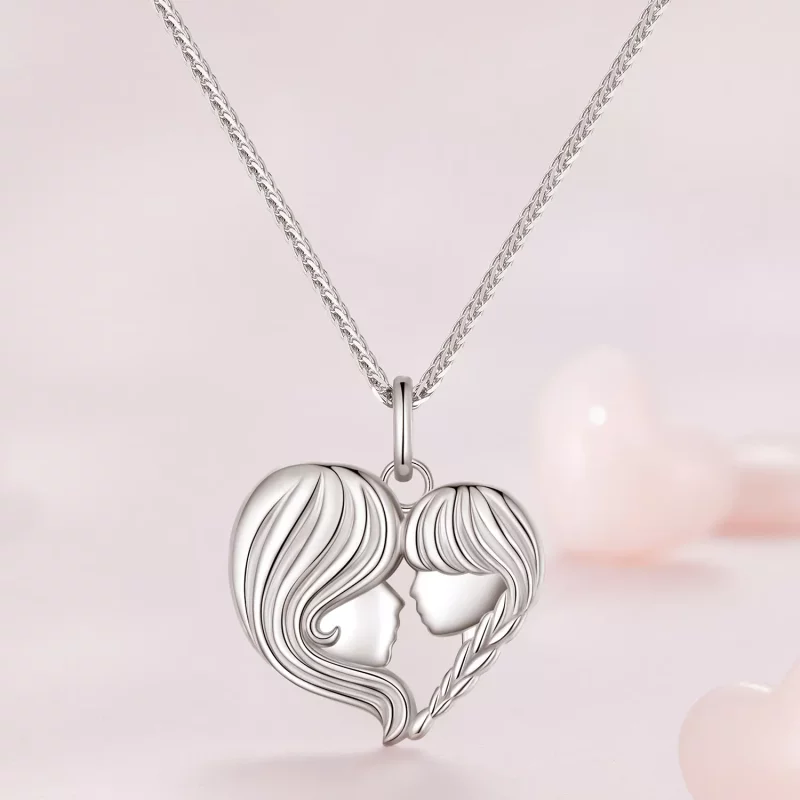 (afbeelding voor) Pandora Stijl Moeder Dochter Ketting - BSN324 - Bekijken 3