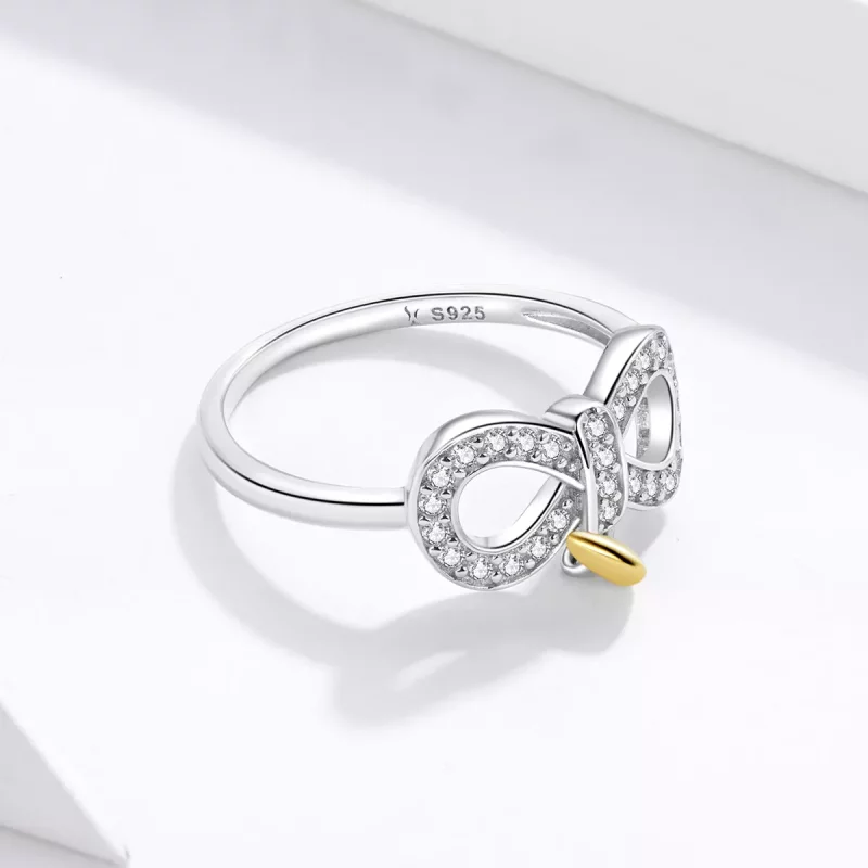 (afbeelding voor) Pandora-stijl Oneindige Ring - SCR676 - Bekijken 3