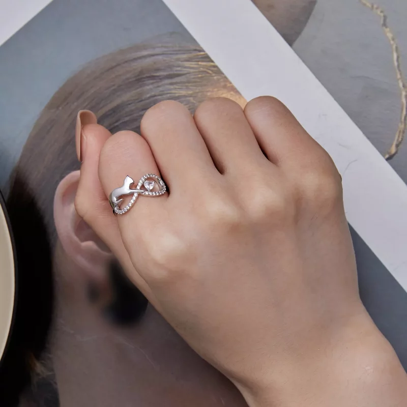 (afbeelding voor) Pandora Stijl Oneindigheidsknoop Ring - SCR918 - Bekijken 6