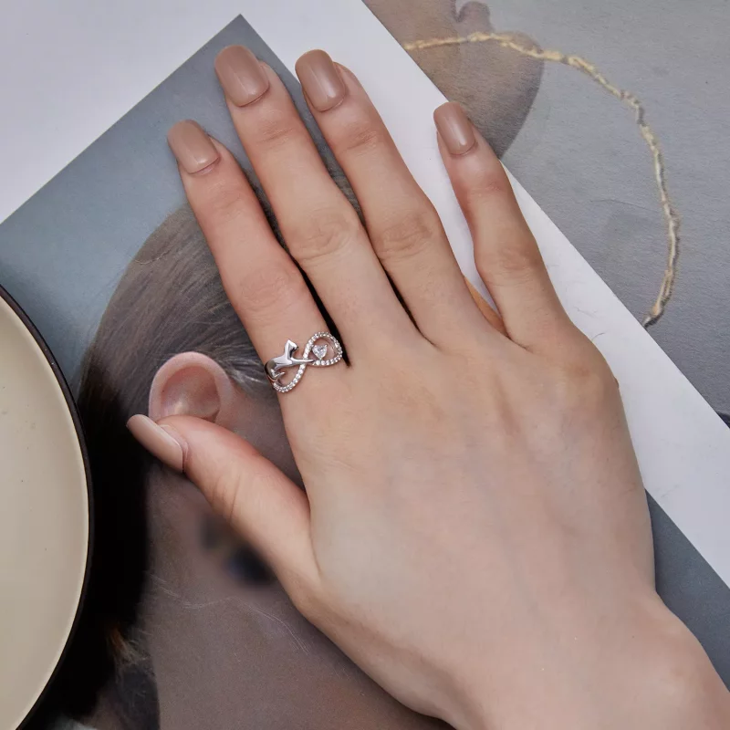 (afbeelding voor) Pandora Stijl Oneindigheidsknoop Ring - SCR918 - Bekijken 7