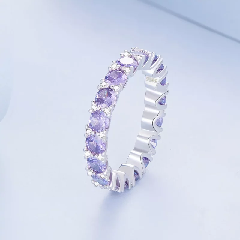 (afbeelding voor) Pandora Stijl Paarse Ring - BSR340 - Bekijken 2