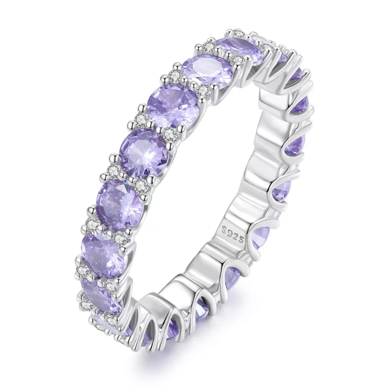 (afbeelding voor) Pandora Stijl Paarse Ring - BSR340 - Bekijken 3