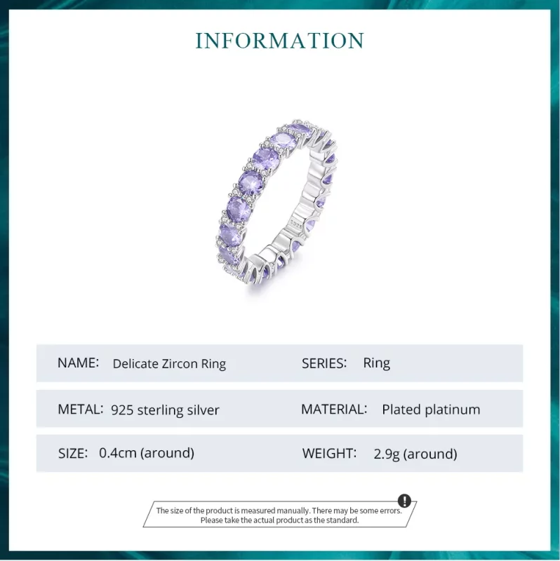 (afbeelding voor) Pandora Stijl Paarse Ring - BSR340 - Bekijken 6