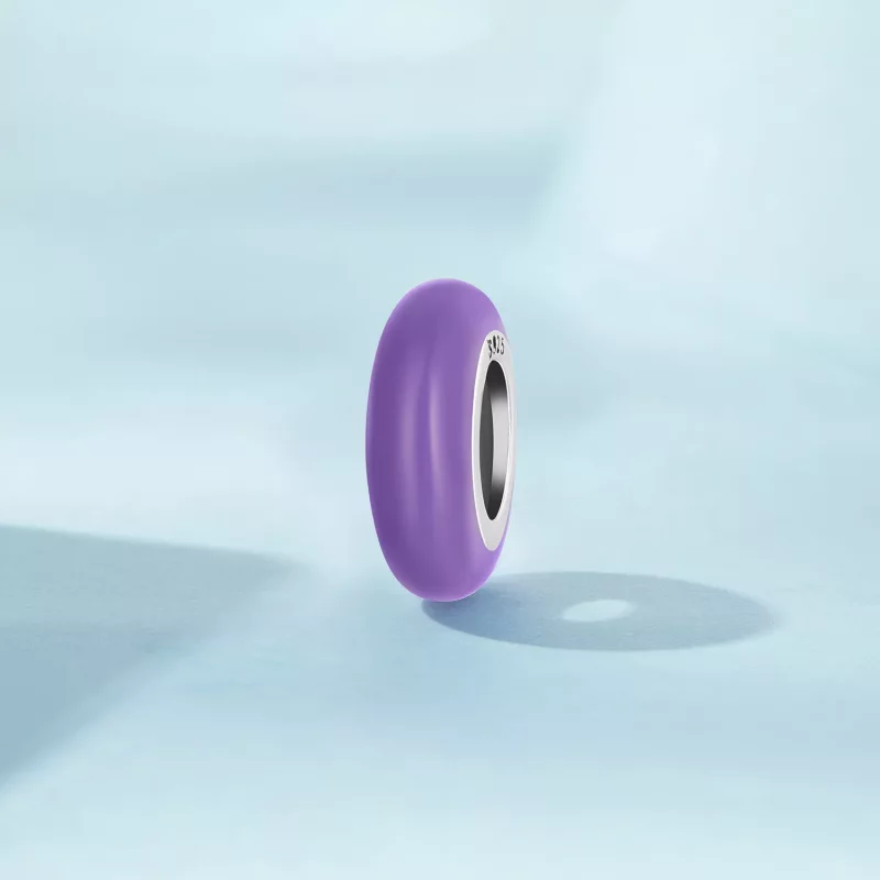 (afbeelding voor) Pandora-stijl Paarse Spacerring Bedel - SCC1450-VT - Bekijken 2