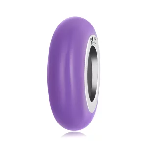 (afbeelding voor) Pandora-stijl Paarse Spacerring Bedel - SCC1450-VT