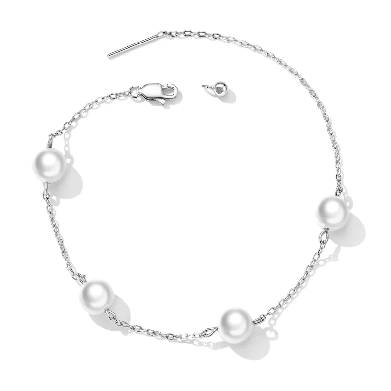 (afbeelding voor) Pandora Stijl Parel Armband - BSB090 - Bekijken 4