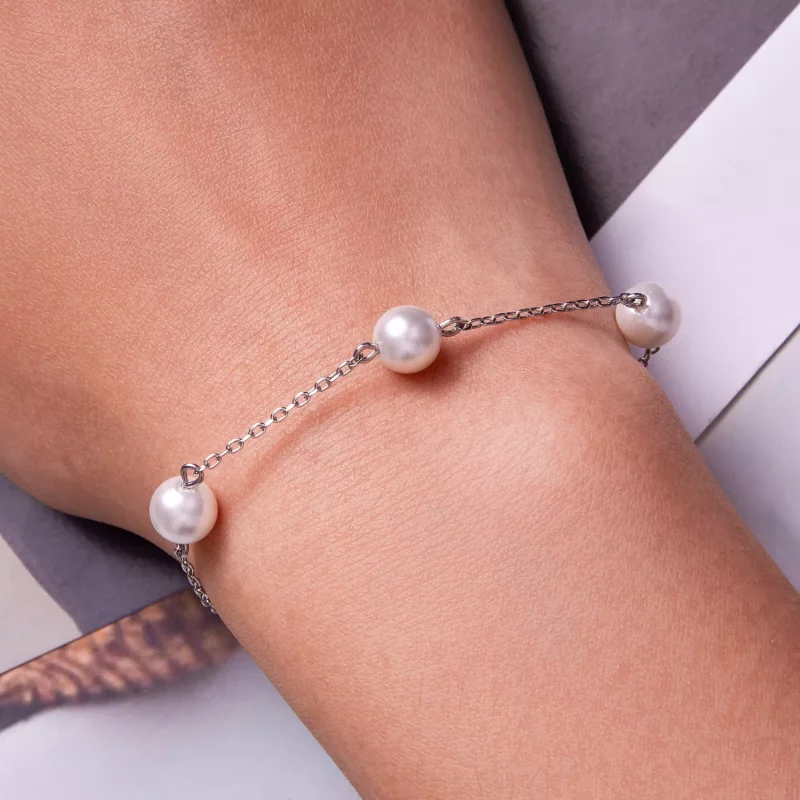 (afbeelding voor) Pandora Stijl Parel Armband - BSB090 - Bekijken 6