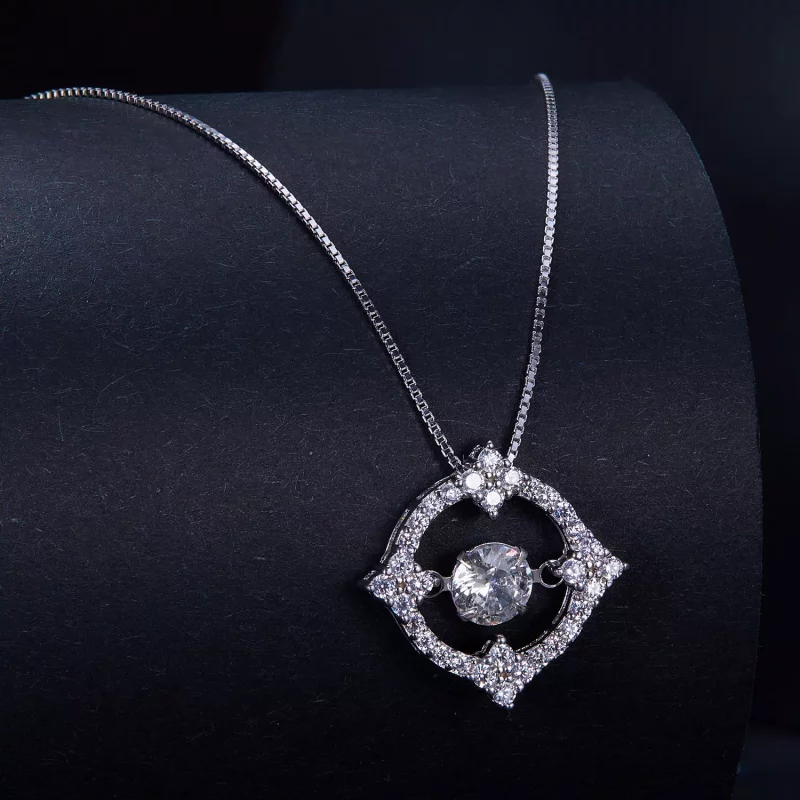 (afbeelding voor) Pandora Stijl Pave Ketting - MSN014 - Bekijken 2