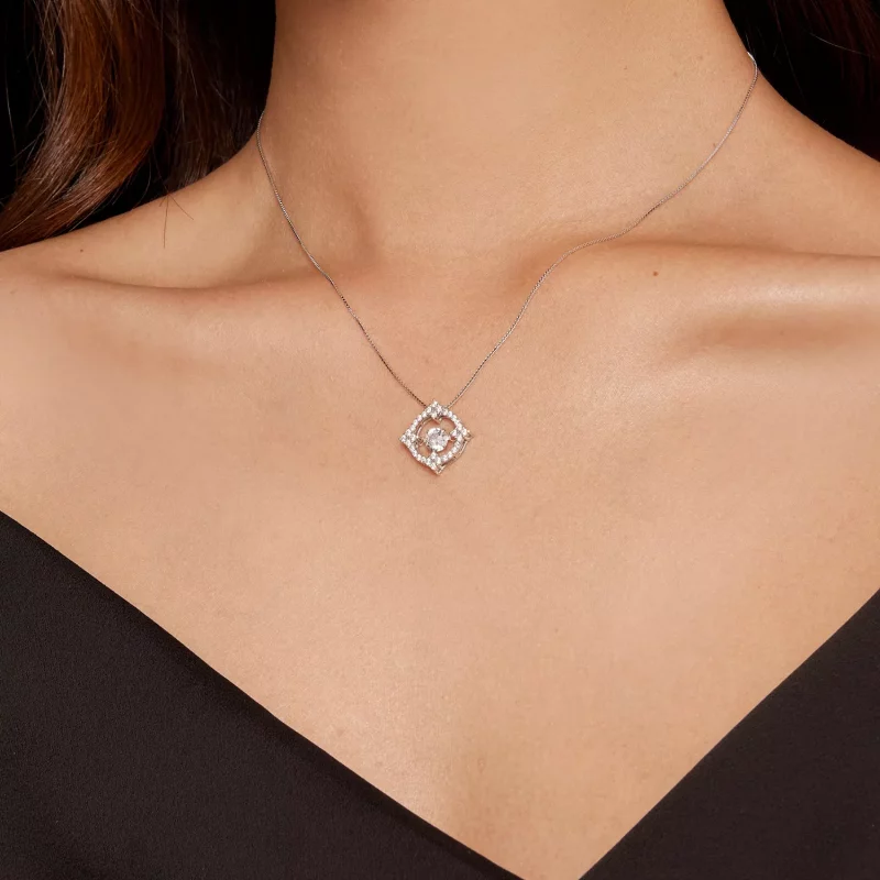 (afbeelding voor) Pandora Stijl Pave Ketting - MSN014 - Bekijken 4