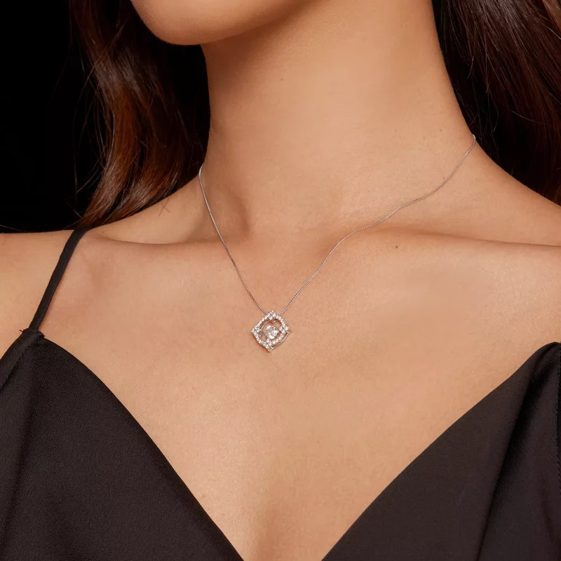 (afbeelding voor) Pandora Stijl Pave Ketting - MSN014 - Bekijken 5