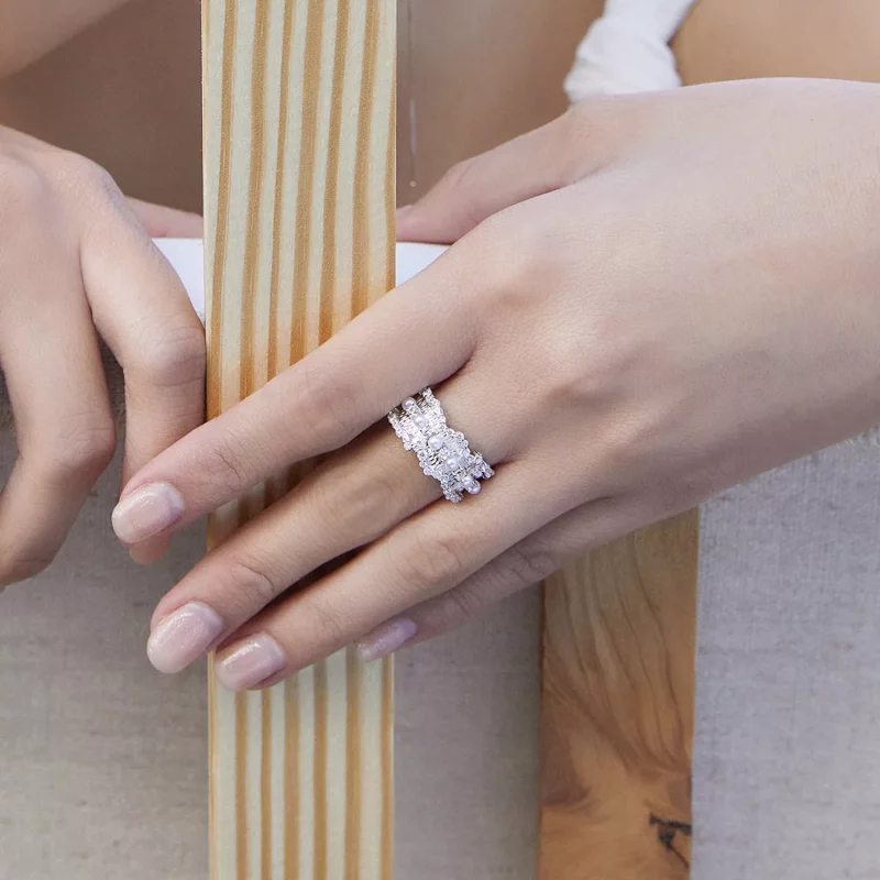 (afbeelding voor) Pandora Stijl Prinsessenring - BSR187 - Bekijken 6