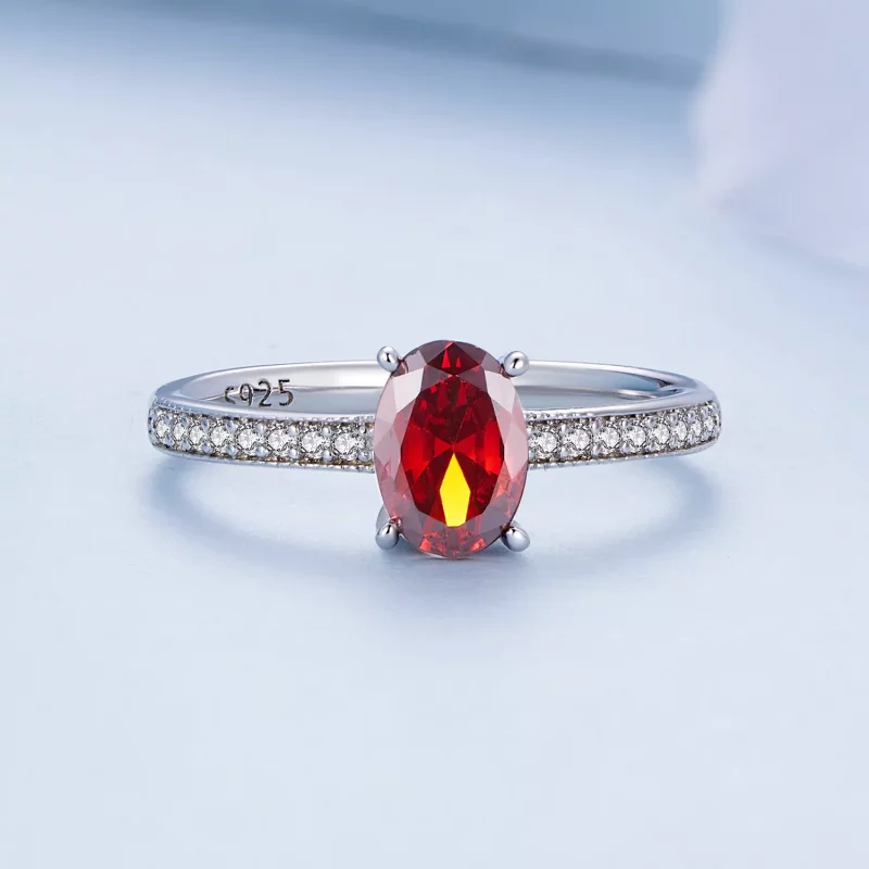 (afbeelding voor) Pandora Stijl Rode Ring - BSR460-RD - Bekijken 3