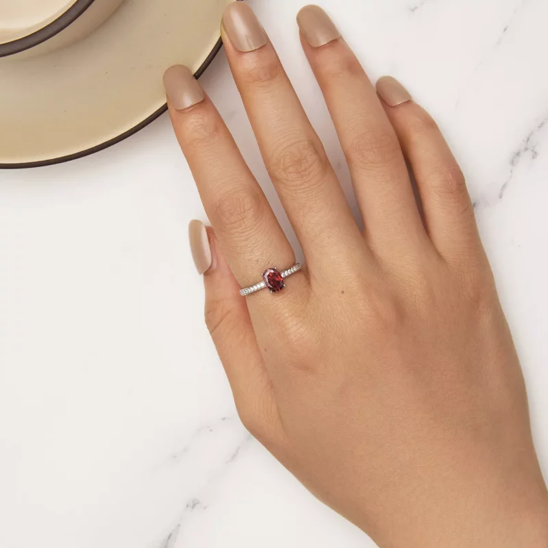 (afbeelding voor) Pandora Stijl Rode Ring - BSR460-RD - Bekijken 5