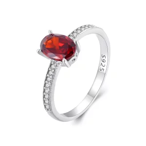 Pandora Stijl Rode Ring - BSR460-RD (afbeelding voor) Pandora Stijl Rode Ring - BSR460-RD