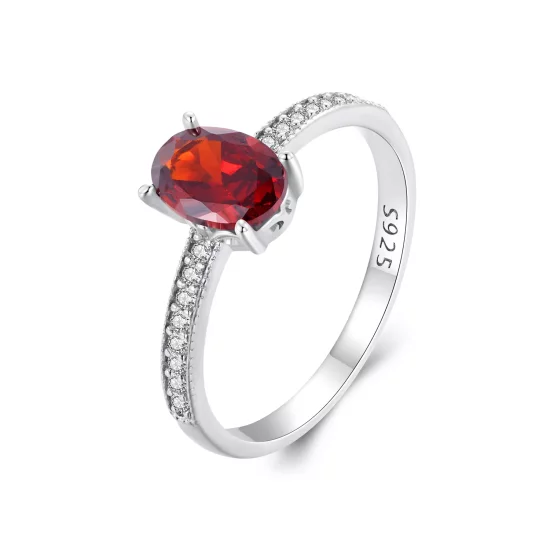 (afbeelding voor) Pandora Stijl Rode Ring - BSR460-RD
