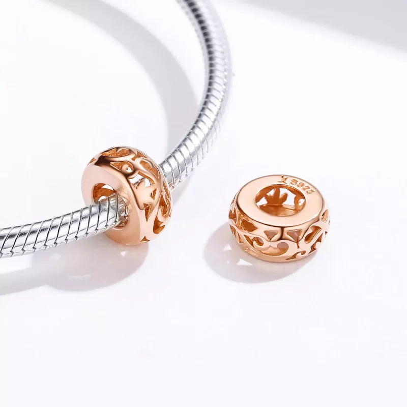 (afbeelding voor) Pandora Stijl Rosé Gouden Spacer Bedel - SCC716-C - Bekijken 2