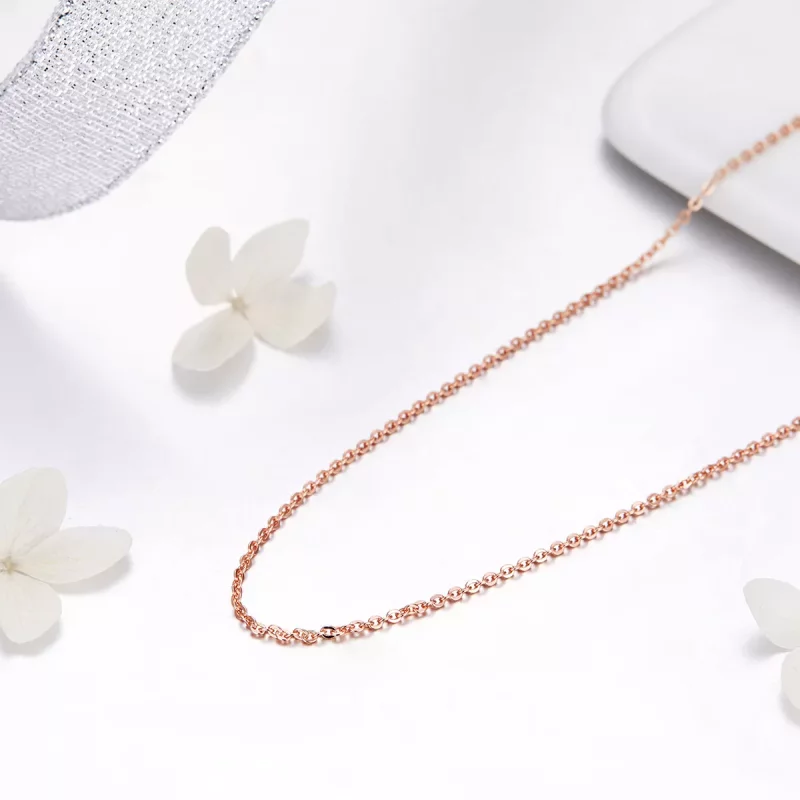 (afbeelding voor) Pandora Stijl Roségouden Ketting - SCA014-45 - Bekijken 4