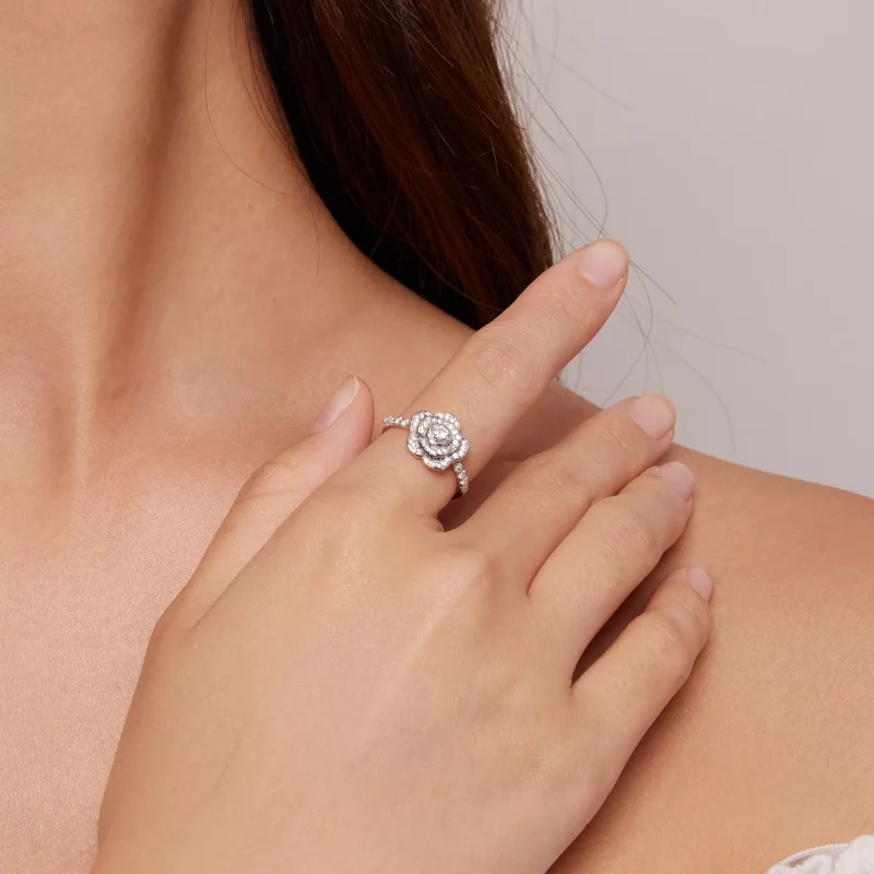 (afbeelding voor) Pandora Stijl Roze Ring - BSR449 - Bekijken 4